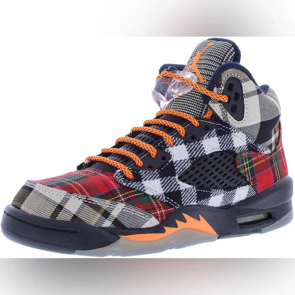 Nike Air Jordan 5 Retro Plaid GS Boys Shoes size 1.5 youth New in Box